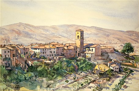 Edward Darley Boit - Poppi in the Casentino, Tuscany - Google Art Project