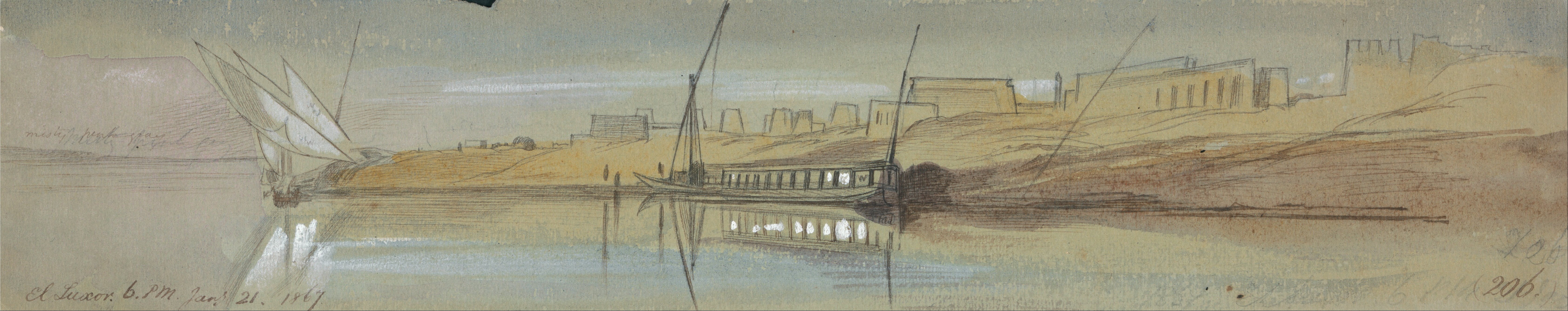 Edward Lear - El Luxor - Google Art Project