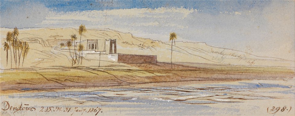 Edward Lear - Dendour, 2-15 pm, 31 Janaury 1867 (298) - Google Art Project