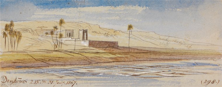 Edward Lear - Dendour, 2-15 pm, 31 Janaury 1867 (298) - Google Art Project