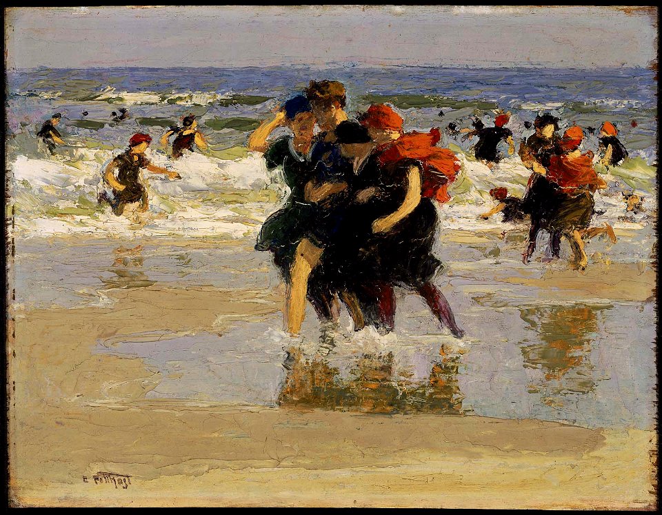 Edward Henry Potthast - At the Seaside - 23.497 - Museum of Fine Arts
