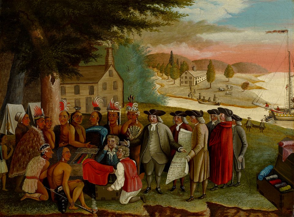 Edward Hicks - Penn's Treaty with the Indians - B.77.46 - Museum of Fine Arts