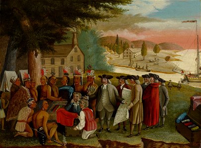 Edward Hicks - Penn's Treaty with the Indians - B.77.46 - Museum of Fine Arts