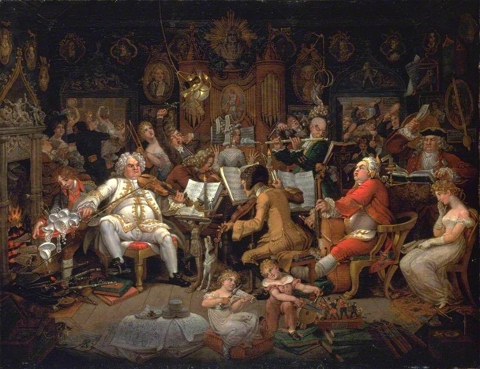Edward Francis Burney (1760-1848) - Amateurs of Tye-Wig Music ('Musicians of the Old School') - T07278 - Tate