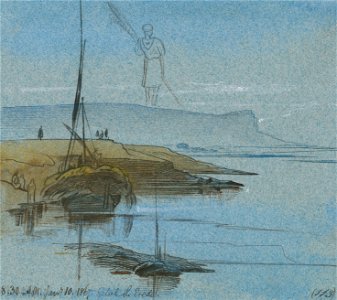 Edward Lear - Gebel Sheikh Eredi - Google Art Project