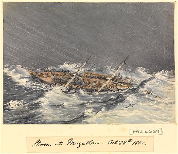 Edward Gennys Fanshawe, Storm at Mazatlan (Mexico), Octr 28th 1851