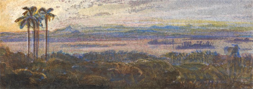 Edward Lear - Indian River Landscape - Google Art Project
