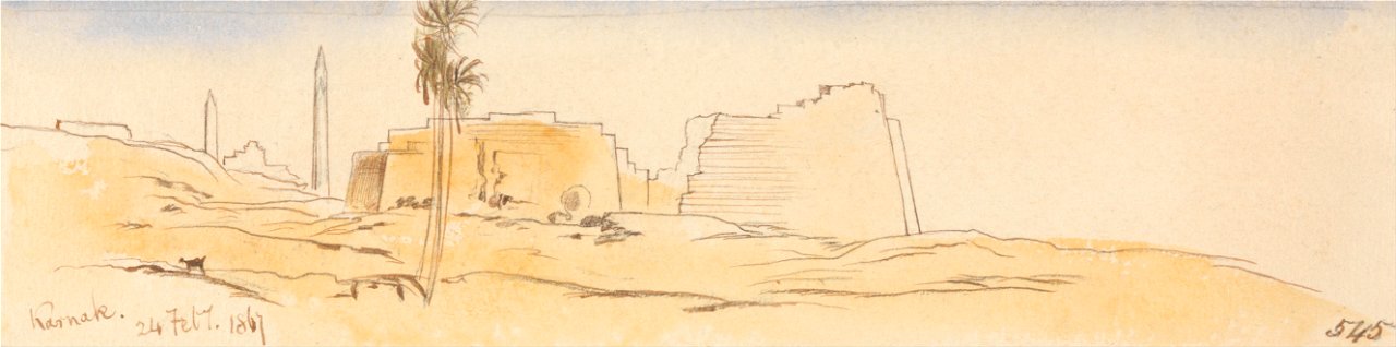 Edward Lear - Karnak, 24 February 1867 (545) - Google Art Project
