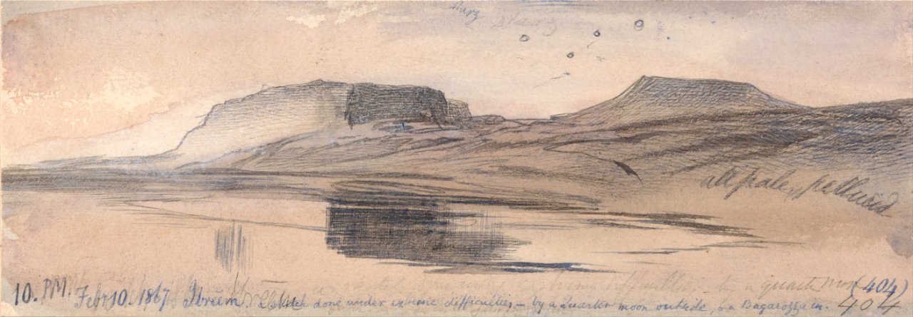 Edward Lear - Ibreem, 10-00 pm, 10 February 1867 (404) - Google Art Project