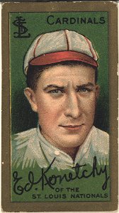 Edward Konetchy, St. Louis Cardinals, baseball card portrait LCCN2008677420
