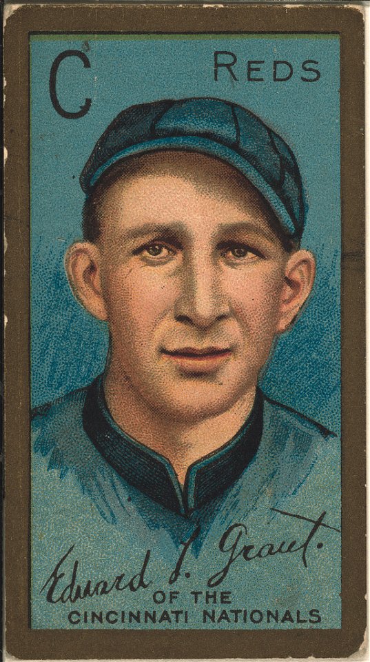 Edward L. Grant, Cincinnati Reds, baseball card portrait LCCN2008677477