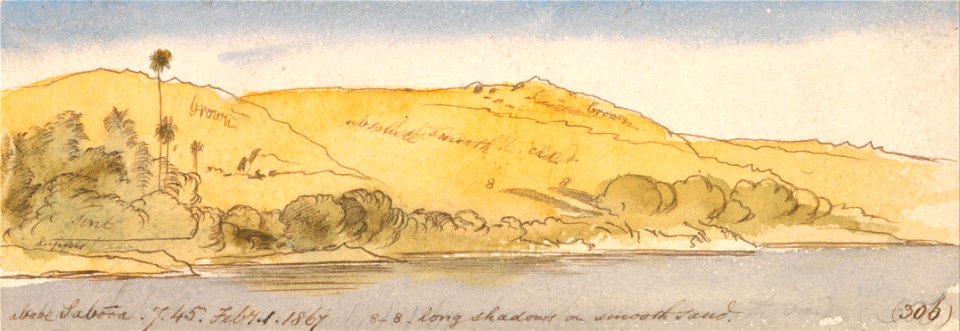 Edward Lear - Above Sabooa - Google Art Project