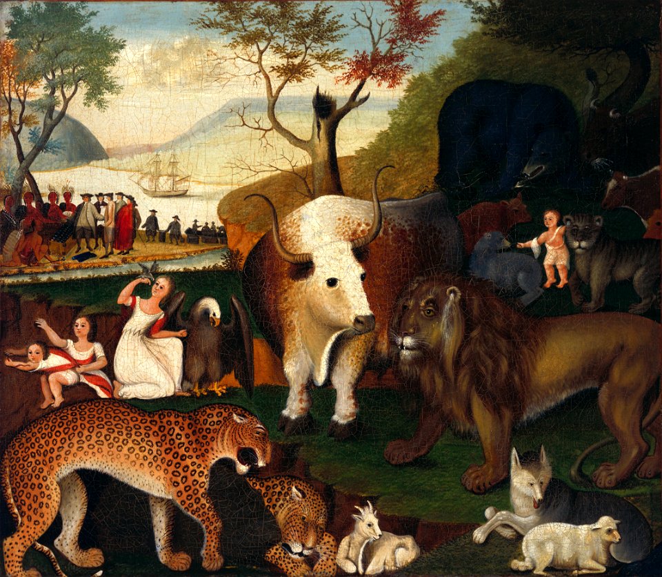 Edward Hicks - The Peaceable Kingdom - Google Art Project (723124)