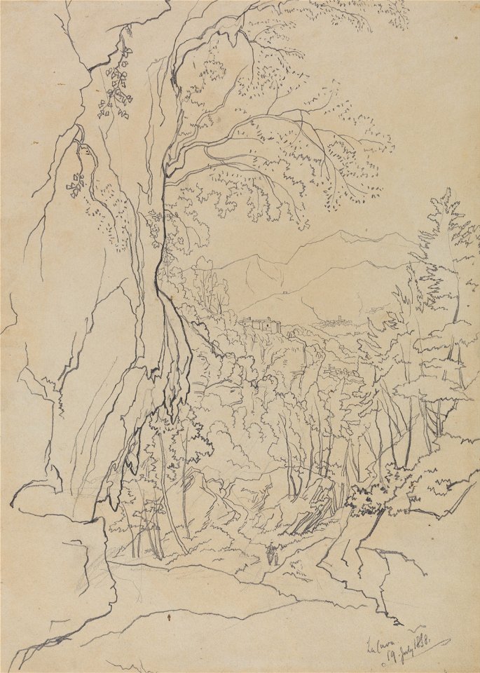 Edward Lear - La Cava, 19 July 1838 - Google Art Project