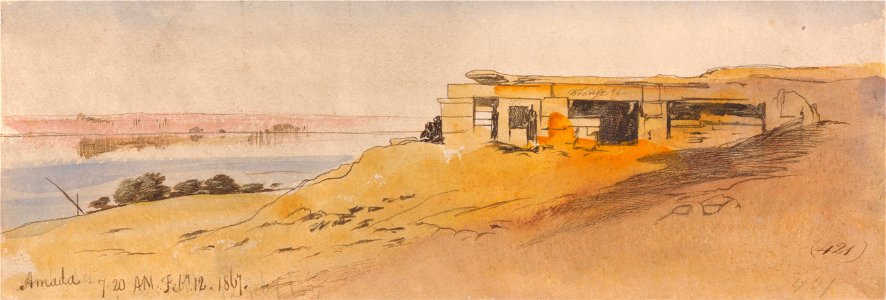 Edward Lear - Amada, 7-20 am, 12 February 1867 (421) - Google Art Project