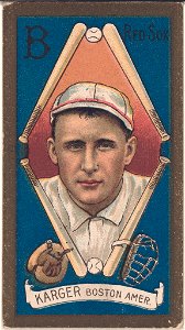 Edward Karger, Boston Red Sox, baseball card portrait LCCN2008677427