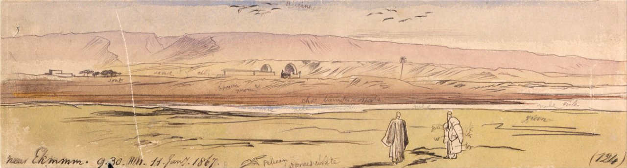 Edward Lear - Near Ekhmim - Google Art Project