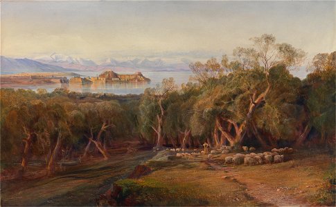 Edward Lear - Corfu from Ascension - Google Art Project