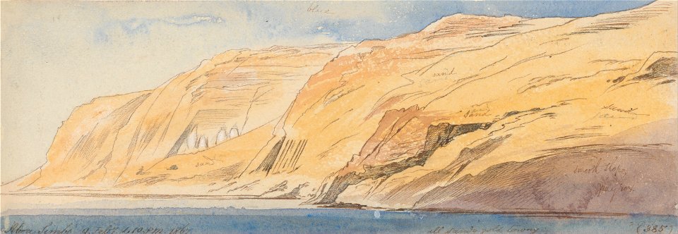 Edward Lear - Abu Simbel, 1-10 pm, 9 February 1867 (385) - Google Art Project