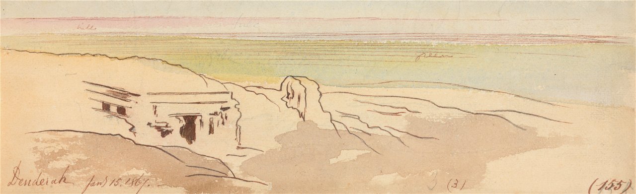 Edward Lear - Dendera, 15 January 1867 (155) - Google Art Project