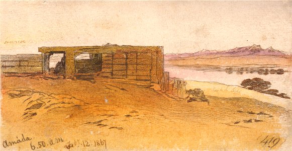 Edward Lear - Amada, 6-50 am, 12 February 1867 (419) - Google Art Project