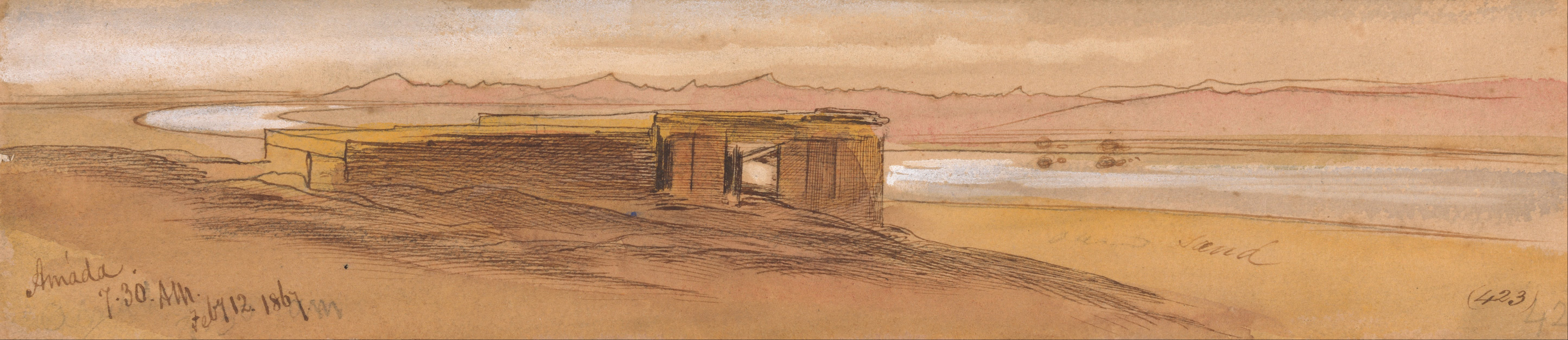Edward Lear - Amada, 7-30 am, 12 February 1867 (423) - Google Art Project