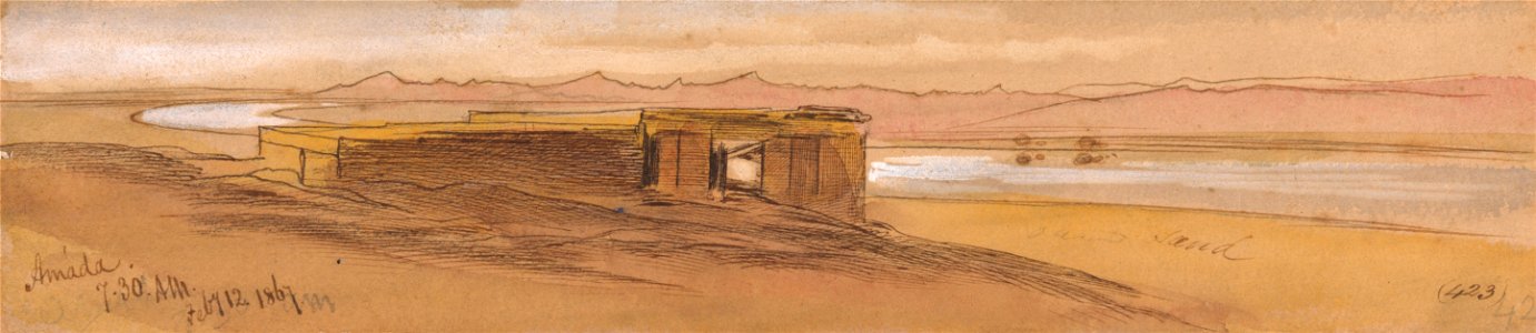 Edward Lear - Amada, 7-30 am, 12 February 1867 (423) - Google Art Project