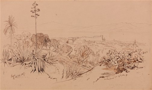 Edward Lear - Reggio, 26 July 1847 - Google Art Project