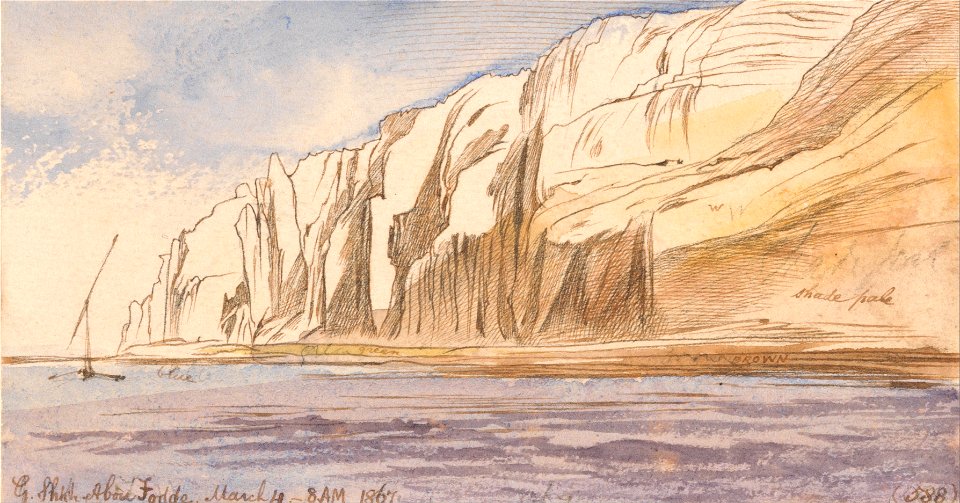 Edward Lear - Gebel Sheikh Abu Fodde, 8-00 am, 4 March 1867 (588) - Google Art Project