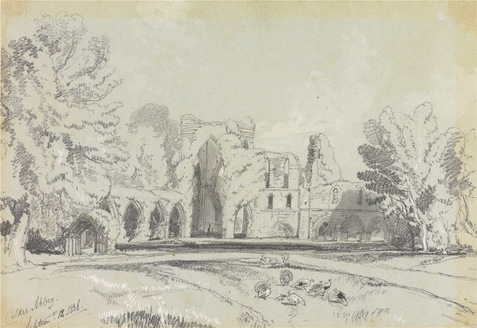 Edward Lear - Calder Abbey, September 12. 1836 - Google Art Project