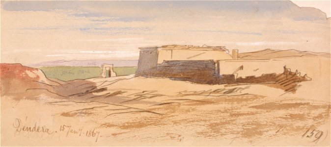 Edward Lear - Dendera - Google Art Project (2415537)