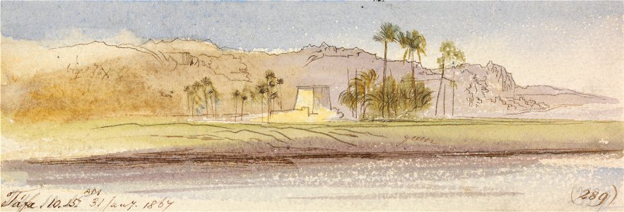 Edward Lear - Tafa, 10-15 am, 31 January 1867 (289) - Google Art Project