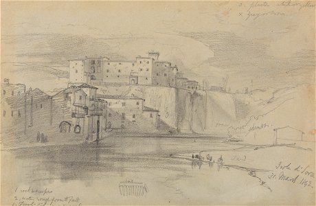 Edward Lear - Isola di Sora, 31 Mar. 1842 - Google Art Project