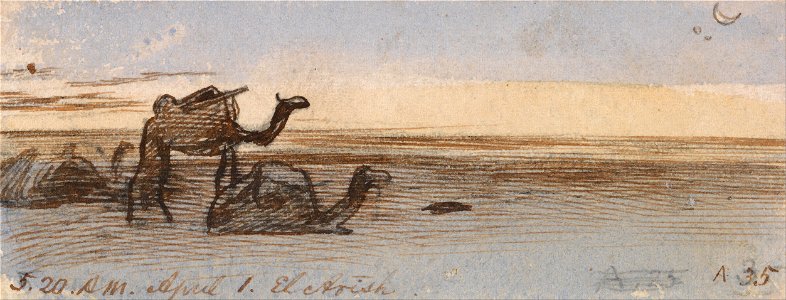 Edward Lear - El Areesh - Google Art Project (2299676)