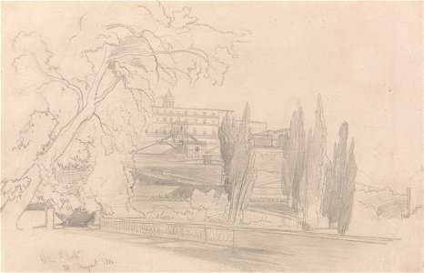 Edward Lear - Villa d'Este - Google Art Project