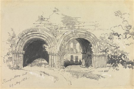 Edward Lear - Furness Abbey East, 29 August 1836 - Google Art Project