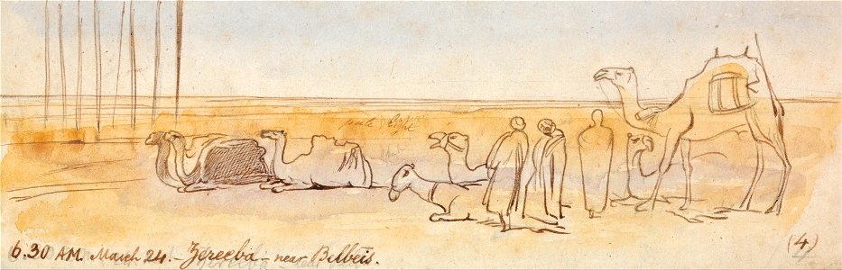 Edward Lear - Zereeba, near Belbeis - Google Art Project