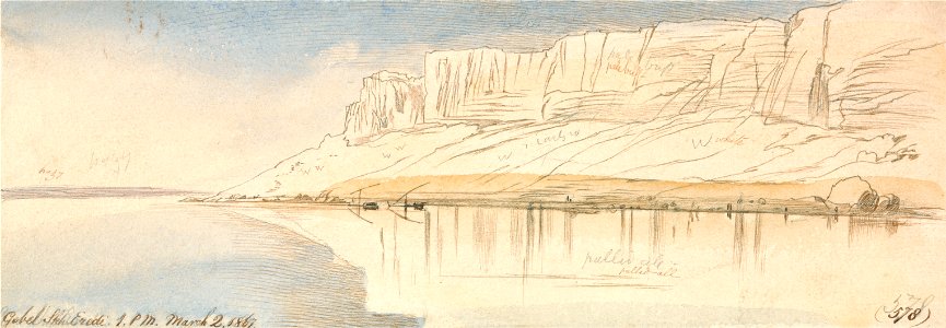 Edward Lear - Gebel Sheikh Eredi - Google Art Project (2315706)