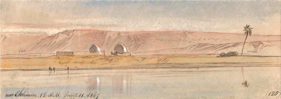 Edward Lear - Near Ekhmim - Google Art Project (2411991)