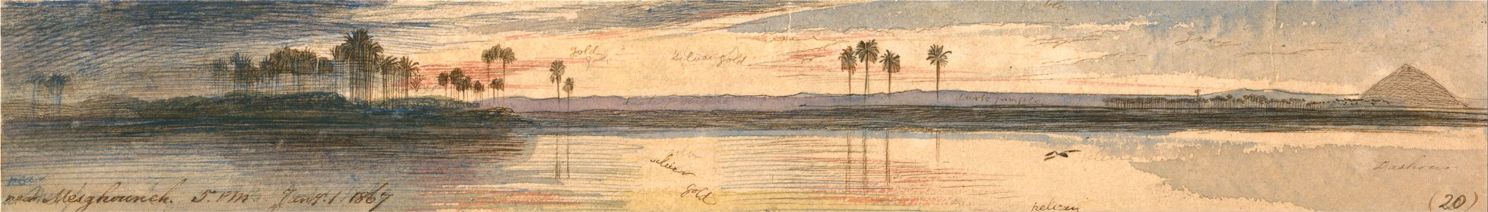 Edward Lear - Near Mesghouneh - Google Art Project (2419206)