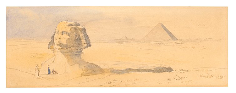 Edward lear the great sphinx of chephren at giza egypt110250)