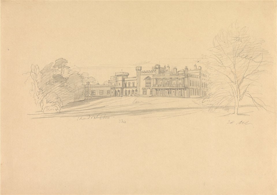 Edward Lear - Knowsley Hall - Google Art Project