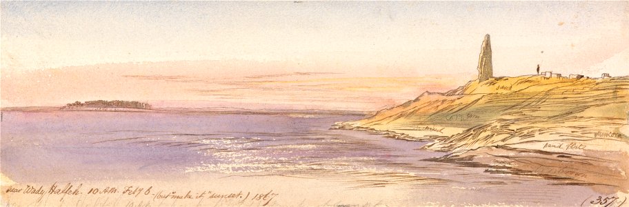 Edward Lear - Near Wady Halfeh - Google Art Project (owGvenIXiBkiUQ)