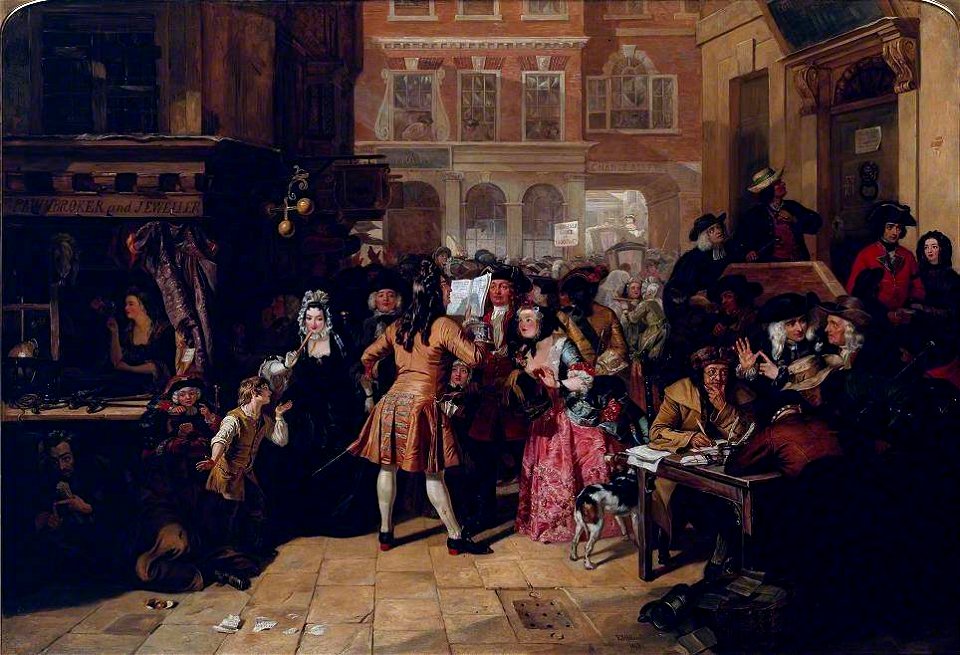 Edward Matthew Ward (1816-1879) - The South Sea Bubble, a Scene in 'Change Alley in 1720 - N00432 - National Gallery