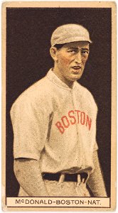 Edward McDonald, Boston Braves, baseball card portrait LCCN2008677956
