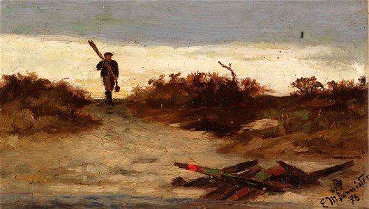 Edward Mitchell Bannister - Fisherman by Water - 1983.95.125 - Smithsonian American Art Museum