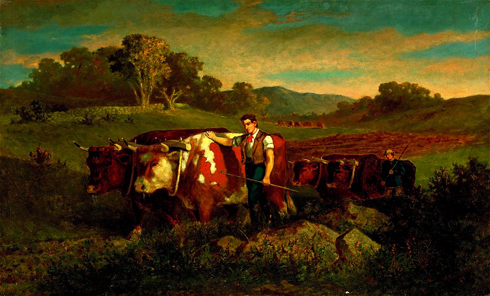 Edward Mitchell Bannister - Herdsmen with Cows - 1983.95.109 - Smithsonian American Art Museum