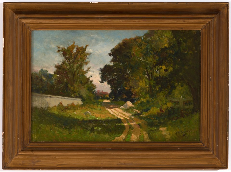 Edward Mitchell Bannister - Road to a House with a Red Roof - 2016.38.3 - Rhode Island School of Design Museum