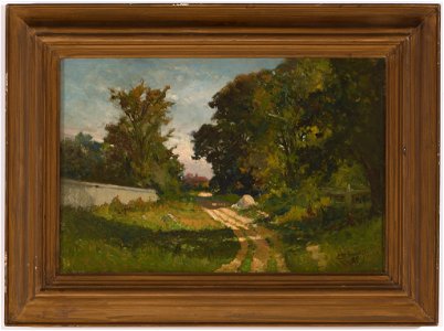 Edward Mitchell Bannister - Road to a House with a Red Roof - 2016.38.3 - Rhode Island School of Design Museum