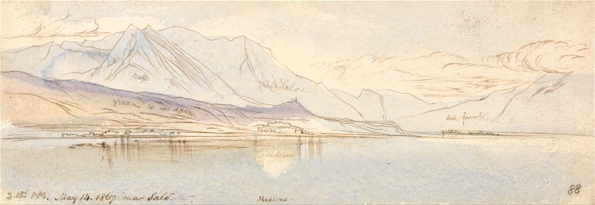 Edward Lear - Near Salo, Maderno - Google Art Project